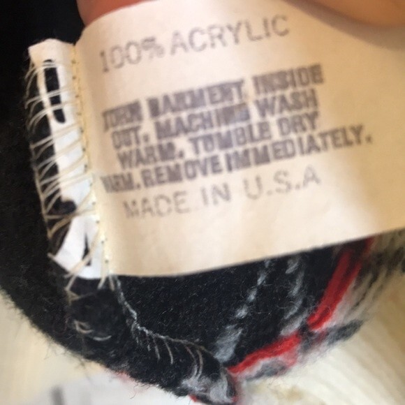 Le Tigre oversized grandpa style western aztec knit sweater size XL 90s - Picture 8 of 11